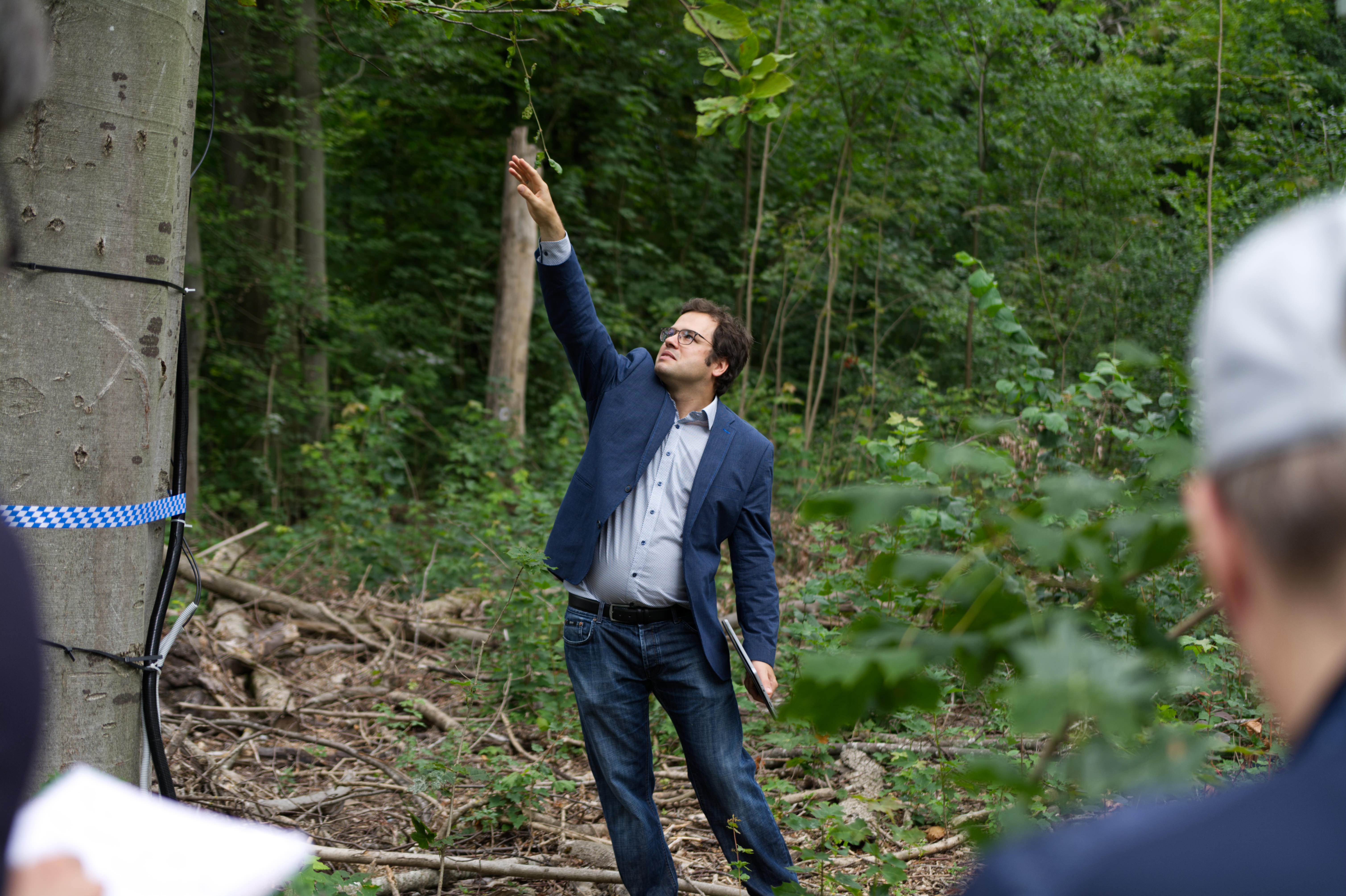 Dr. Marvin Lüpke bei der Eröffnung des Baum 4.0 in Augsburg