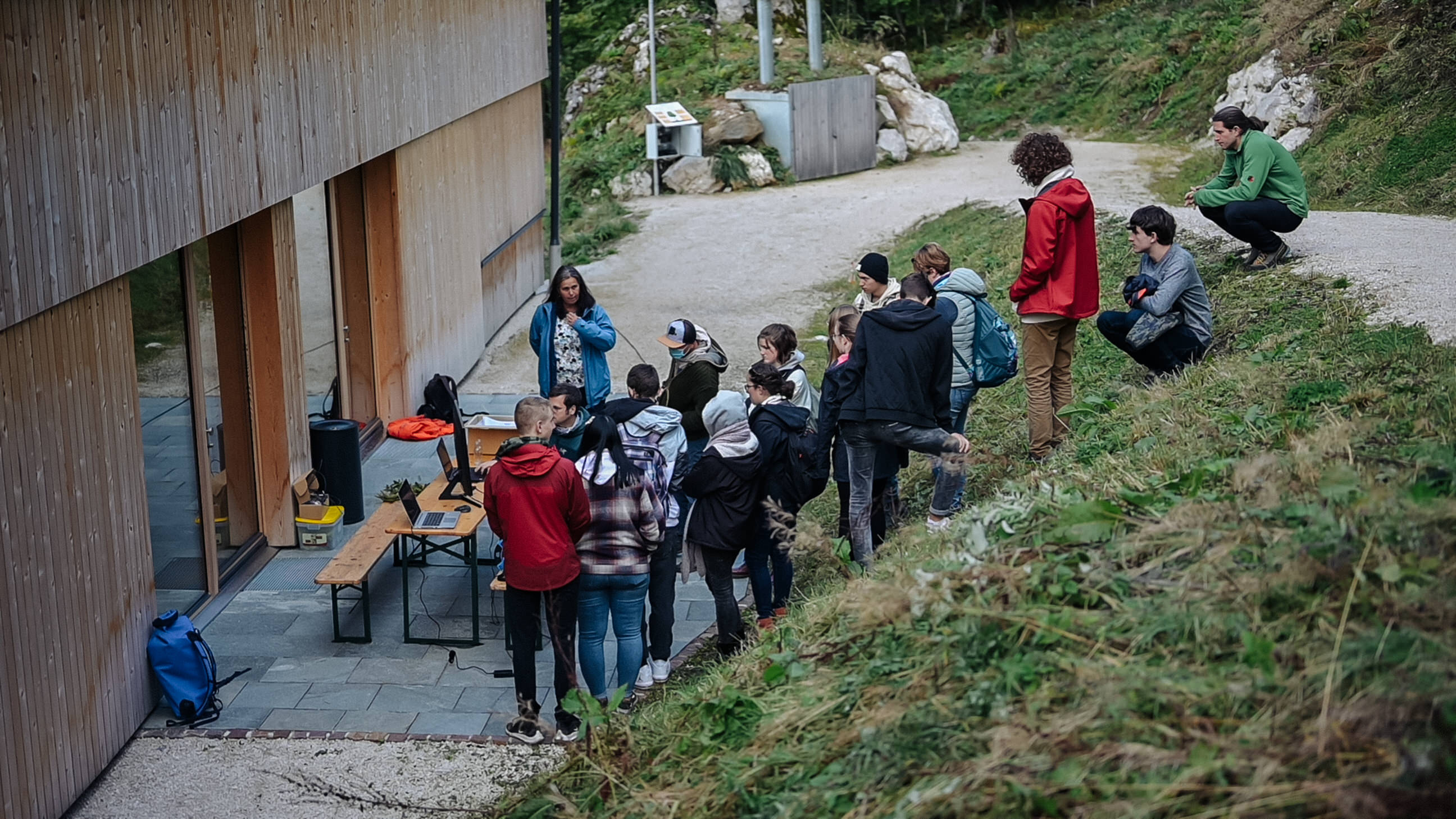 Schüler*innen beim Schüler*innentag in Berchtesgaden