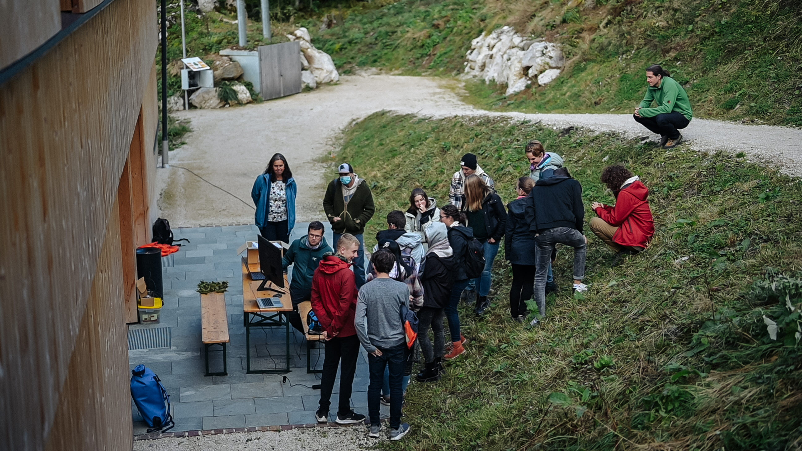 bayerisches Rundfunk beim Schüler*innentag in Berchtesgaden