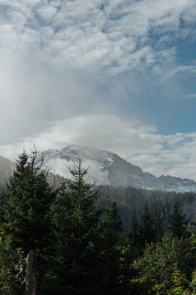 Landschaftsbild aufgenommen von der Forschungsstation in Berchtesgaden