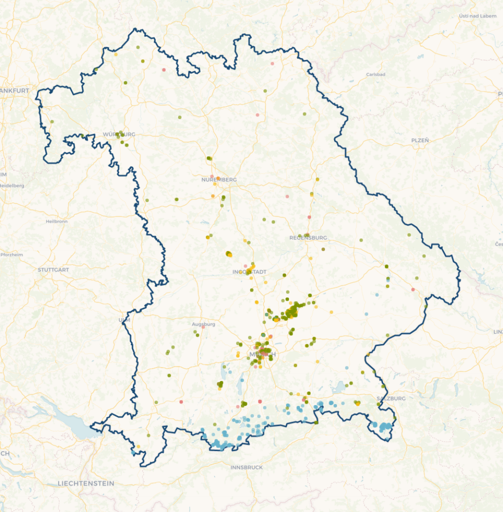 Karte vom BAYSICS Portal